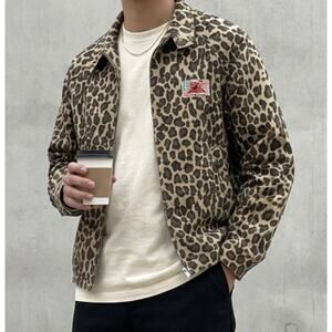 Supreme Toy Machine Harrington Animal Print Leopard Cotton Twill Jacket, size S